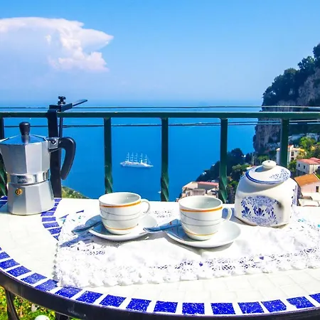 Casa Ambrosia In With Sea View, Wifi And Ac Apartamento Amalfi